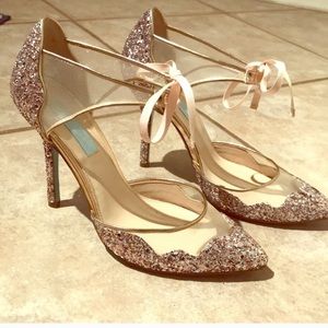 Betsey Johnson glitter heals